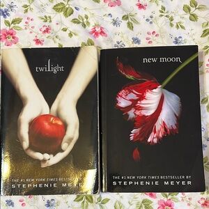 Twilight and New Moon by Stephenie Meyer